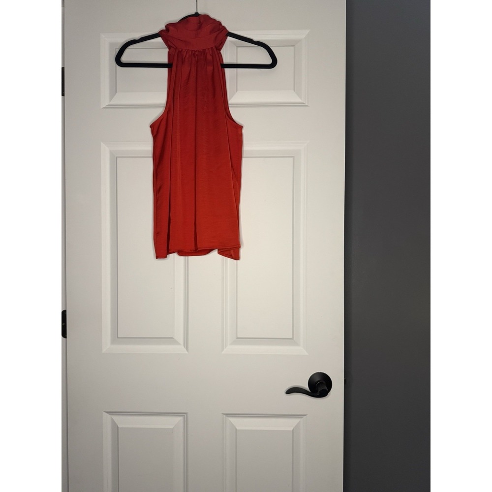 A New Day Halter Tie Neck Tank Top Large Red Nwt
